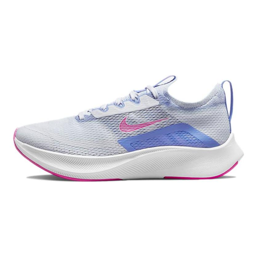 Nike Женские кроссовки Zoom Fly 4 Fire Pink Sapphire повседневные CT2401-003