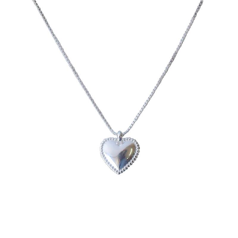 Ожерелье Love Xiaohongshu Blogger Sweet Peach Heart Подвеска Цепочка на ключицу