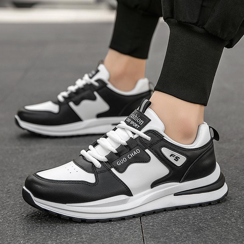 New Fashion Men 's Four Seasons Comfortable Thick Sole Shoes Students BoysTrending Soft Sole Breathable Casual Running Sneakers
