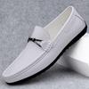 Модный Роскошный Бренд Натуральная Кожа Мужская Повседневная Обувь Ручной Работы Дорожные Лоферы Новые Удобные Мужские Мокасины Высокого Качества Слипоны Обувь для Лодки