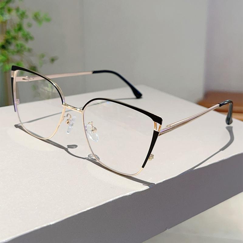 Оверсайз очки «кошачий глаз» женские модные винтажные многоцветные оправы для очков трендовые очки с защитой от синего света