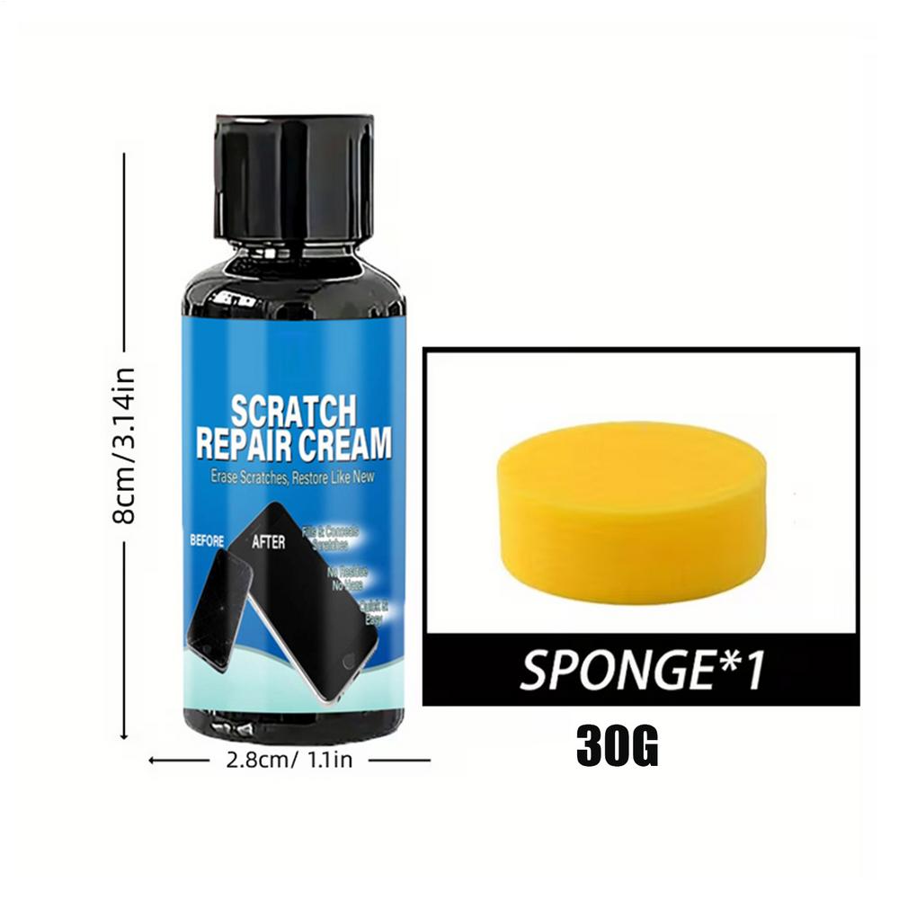 Универсальный набор для ремонта царапин на экране со губкой для смартфона, планшета, умных часов, линз очков, полировальная паста для смолы, простое нанесение