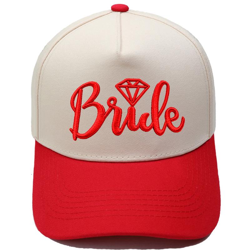 BRIDE truck driver hat letter embroidery color matching baseball cap European and American men's and women's casual retro hat