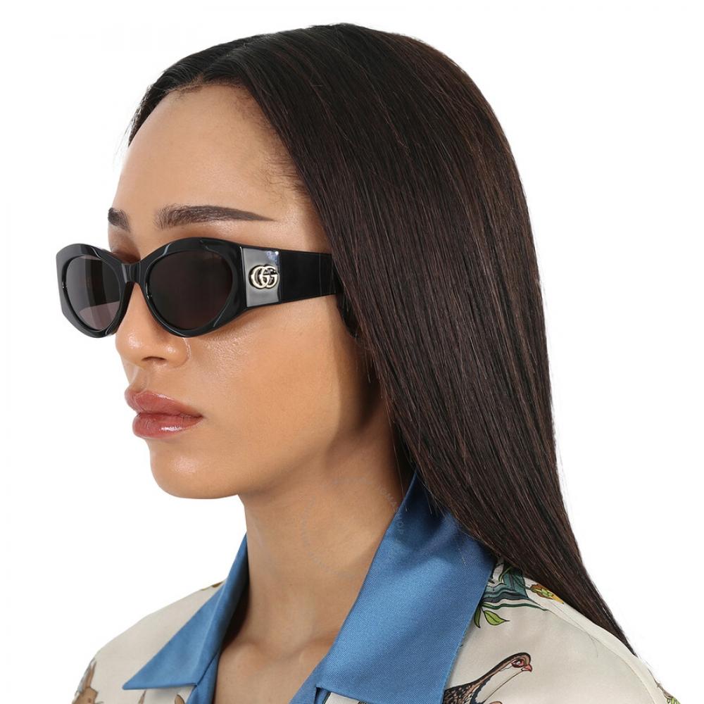 Gucci Grey Cat Eye Ladies Sunglasses Gg1401s 001 53