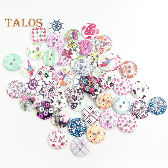 ИГРУШКИ И МАЛЫШИ 100 шт., маленькие цветы, дизайн, деревянные пуговицы, шитье, ремесленное искусство, украшение «сделай сам»