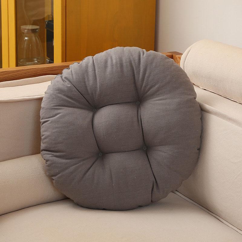 Round Chair Cushion For Dining Room Solid Color Sofa Comfortable Seat Cushion Japan Tatami Prayer Buttock Mat Home Decor