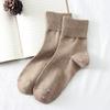 Cotton Knitting Women Socks Japanese Fashion Solid Color Long Socks Women Autumn Winter Harajuku Streetwear Vintage Socks