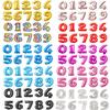 16 32 Inch Big Foil Helium Number Balloon 0-9 Figures Birthday Party Decorations Kid Wedding Balloon