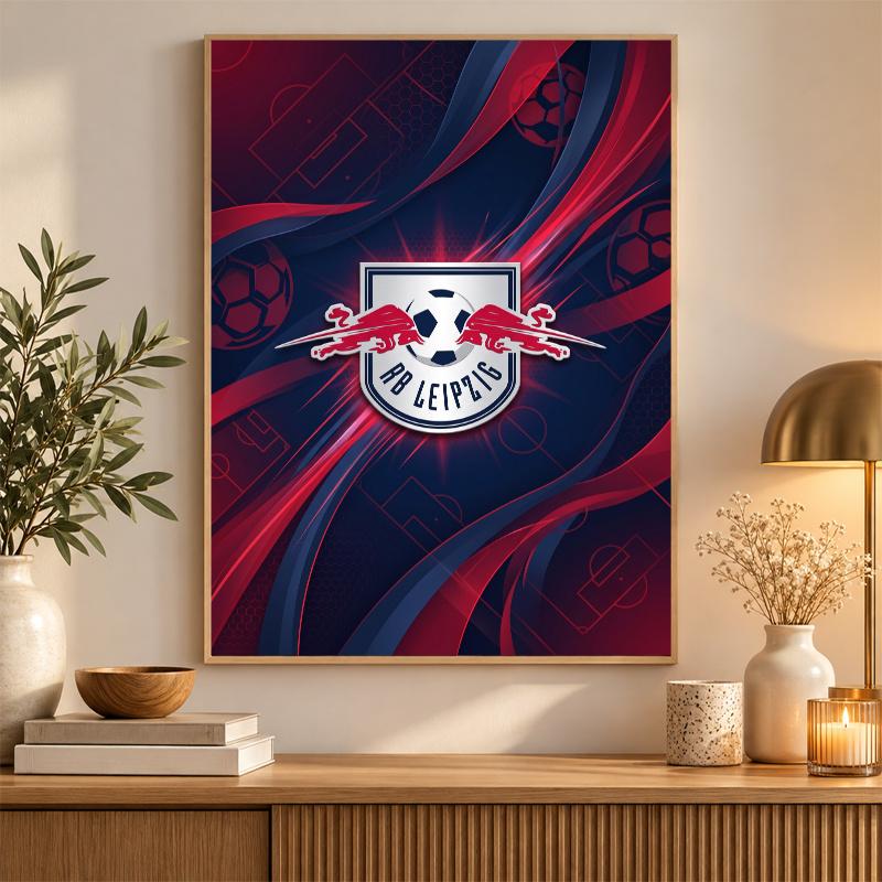 RB Leipzig Football Diamond Painting Kit 5D Full Drill DIY Diamond Mosaic Wall Art Home Decor