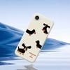 For iPhone 16e Case 4 Dachshunds Pattern Printing Straight Edge TPU Phone Back Cover