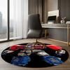 Optimus Prime Printed Round Rug Carpet Chair Rug Area Rug Entryway Doormats,for Office Chair Living Room Bedroom Kitchen Room.