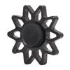 Anxiety Relief Rotating Toy Portable Sun Shaped Fingertip Rotation Toy for ADD ADHD Christmas Black