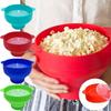 Силиконовая DIY Микроволновая Попкорнница Ведро Красная Машина для Попкорна с Крышкой Блюдо для Чипсов Фруктов Высококачественные Кухонные Легкие Инструменты