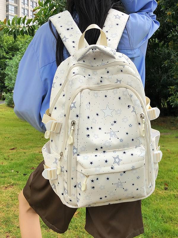 Рюкзак в японском и корейском стиле для девочек-подростков – Модный дизайн со звездой, Идеально подходит для школы и прогулок