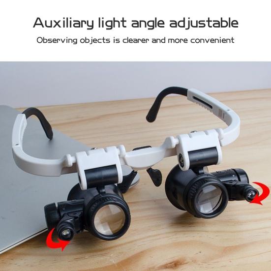 Лупа со светодиодной подсветкой, улучшенная видимость, складная конструкция, лупа для ремонта часов