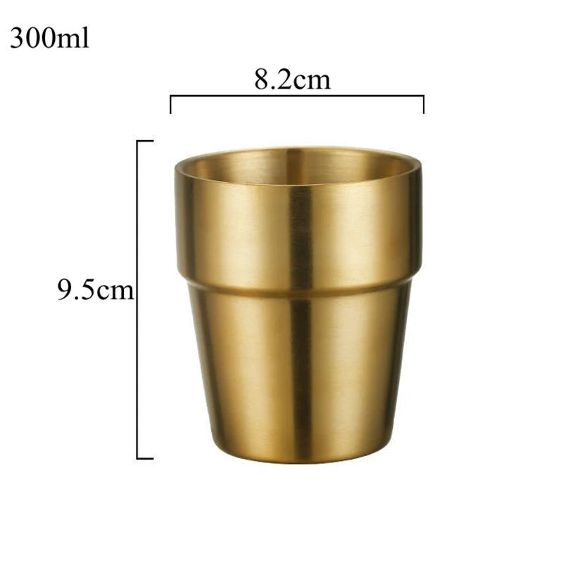 350ml/500ml Stainless Steel Double Wall Beer Mug Silver Coffee Cup Portable Travel Office Water Cups Drinkware Tumbler