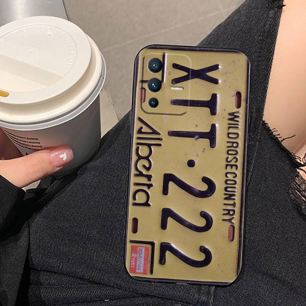Nostalgic Vintage Classic License Plate Phone Case For VIVO S1 V17 V20 V21 V23 V23E V25 V25E V27 V27E V29 V29E V30 V30E V40 Case
