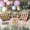 Stackable Wooden Cupcake Stand, Decoration Wooden Dessert Table Display Stand, Exhibition Booth Display Items, Party Food Display Riser