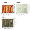 Pastoral Style Farmhouse Oven Cover Checkered Stove Cover Skirt Handmade Hidden Curtain  Dishwasher