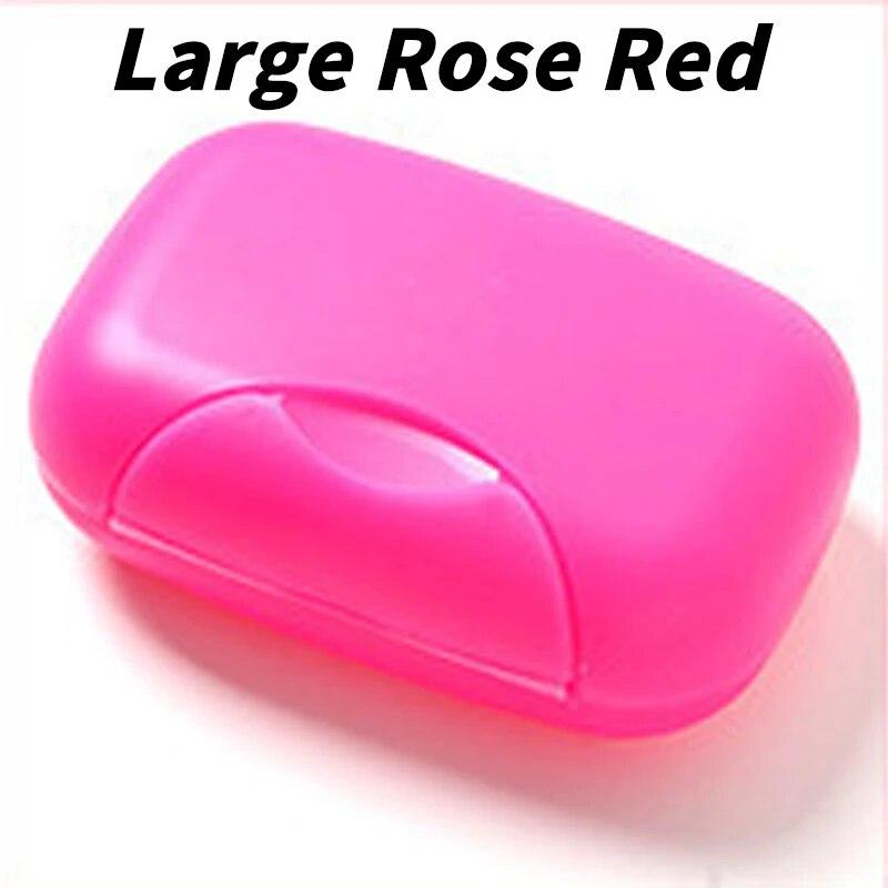 1 шт. Портативная мыльница, контейнер для мыла с крышкой, маленькие/большие размеры, конфетный цвет, для ванной комнаты, дорожная домашняя пластиковая мыльница