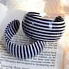 Wide Thick Striped Bracelet Black-and-White Retro Cuff Bangle  Women's Jewelry