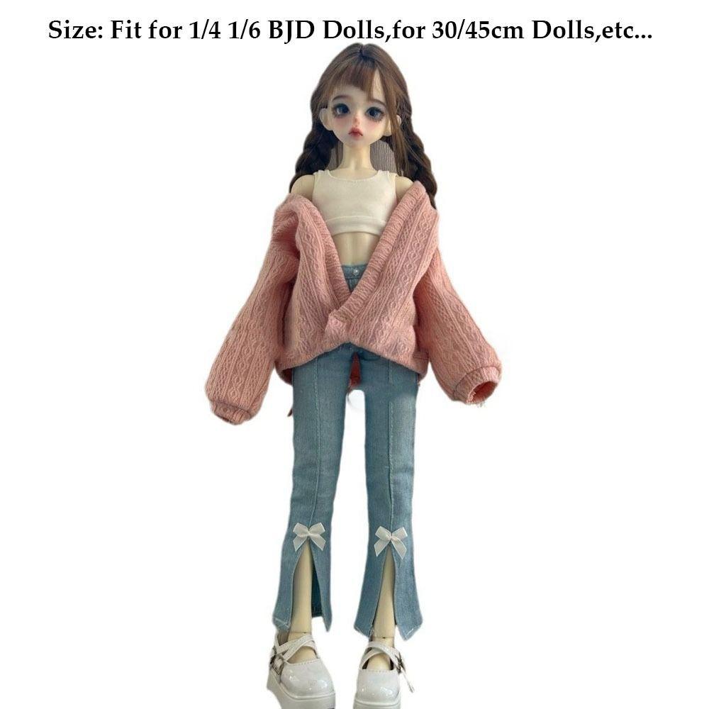 Милые топы для кукол, пальто, повседневная одежда, кукольные свитера для кукол BJD 1/4 1/6 30/45 см, аксессуары для одежды DIY