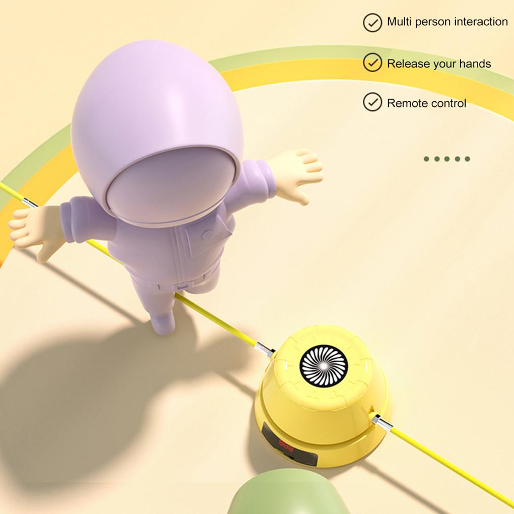 Электрический скакалка тренажер упражнения через игру без помощи рук 10 клавиш переключения передач пульт дистанционного управления