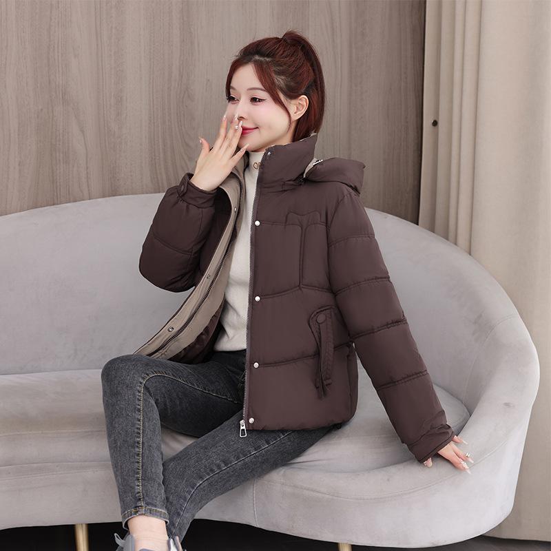 Cotton-padded bread clothes, small jackets, down cotton clothes, women's short slim-fitting thick jackets, new winter spot.