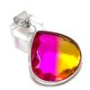 Bi-Color Tourmaline Gemstone Handmade 925 Sterling Silver Pendant 1.89" L8k93