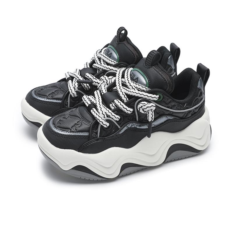 Fila Brook LV Flow Sand Shoes Модная серия Удобные низкие кеды для скейтборда Мужские кроссовки Черные Синие F12M441209FBM