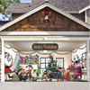 Christmas Garage Door Cover Large Christmas Banner Backdrop Decoration for Indoor Outdoor Garage Door Gate Party Wall Decor