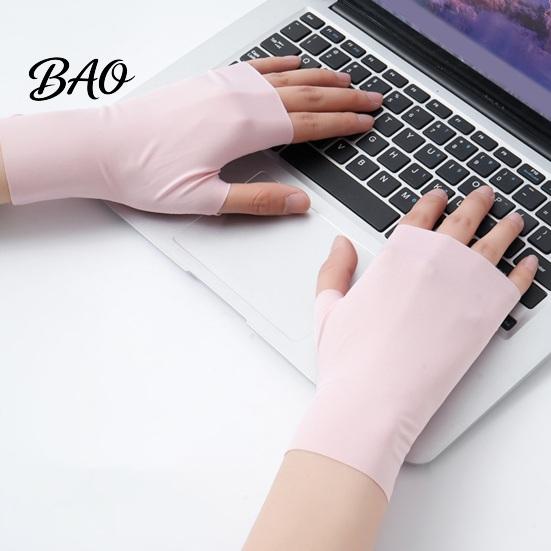 Lightweight UV Gloves Protection Gloves, Ultra Thin Fingerless Sun Ice Silk Cooling Summer for Women Driving Commuting UPF50