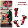 New Cute Window Decor Party Ornament Climb Ladder Doll Santa Claus Xmas Ornaments