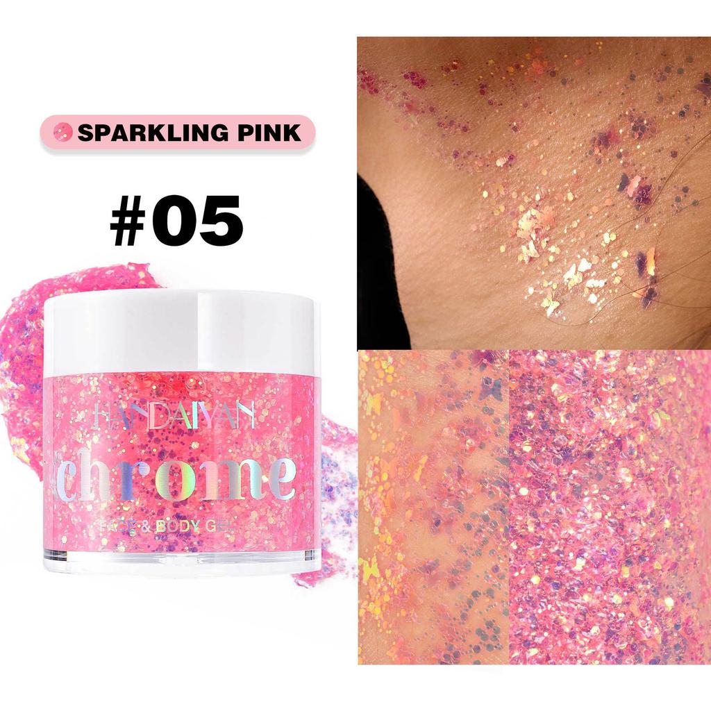 Блестящий гель для тела Mermaid Густой тонкий блестящий гель для волос на лице Тела для музыкального фестиваля концерта рождественской вечеринки Аксессуары