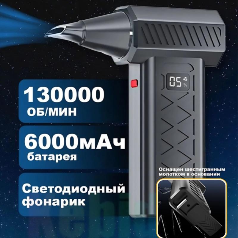 Новый турбореактивный вентилятор, электрический воздуходув, регулируемая скорость ветра, турбонагнетатель, перезаряжаемый с легким средством для чистки автомобиля, инструмент для чистки компьютера автомобиля