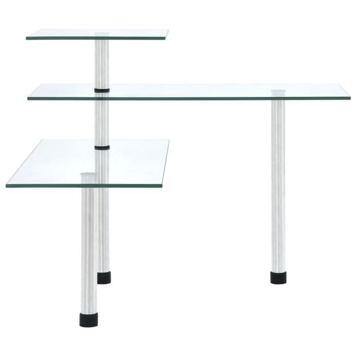 VidaXL 3-Tier Corner Kitchen Shelf Tempered Glass