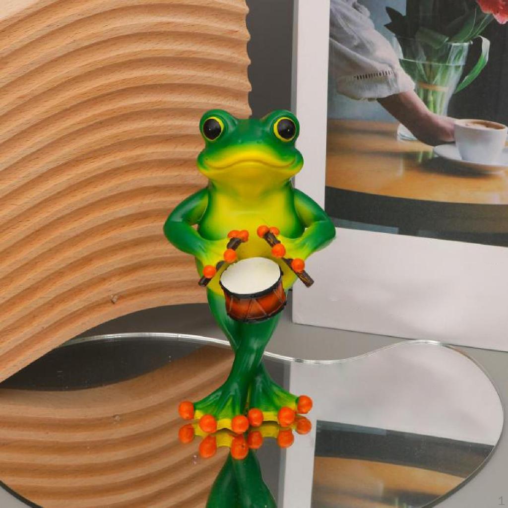 Фигурка лягушки Декор Аксессуары Милый Полимерный Животный Подарок на День Рождения Скульптура Статуэтка для Спальни