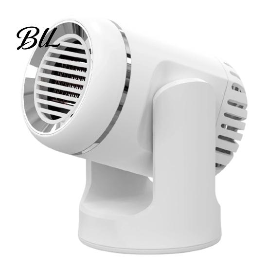 Vehicle Heating Device Portable Car Heater Defroster, 12V Compact Electric Fan for Warmer Auto Windshield Defogging, Desktop Space with Adjustable Air