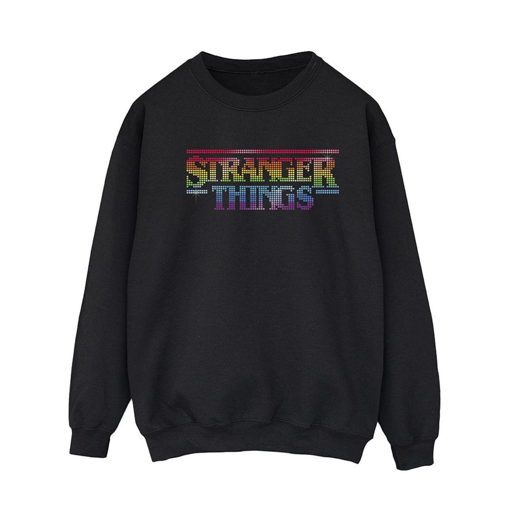 Netflix Womens/Ladies Stranger Things Rainbow Dot Logo Sweatshirt
