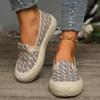 Мода 2024 года, высококачественная женская обувь в этническом стиле, плетеная обувь с вышивкой, женская модная дышащая повседневная обувь на плоской подошве для женщин