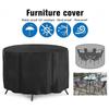 Круглый чехол для стола водонепроницаемый для защиты патио и сада