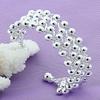 925 Sterling Silver Fashion Multi-Bead Bracelet Birthday Party Anniversary Gift Daily Commuter Wear