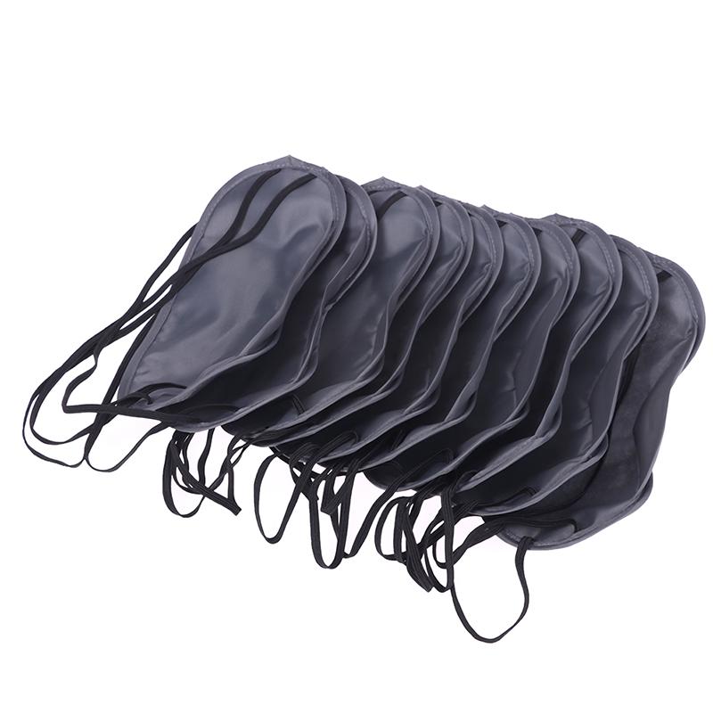 10PCS Eye Aid Travel Rest Eye Cover Sleeping Mask Aviation Sleep Mask Unisex Fashion Portable Elastic Bandage Hot