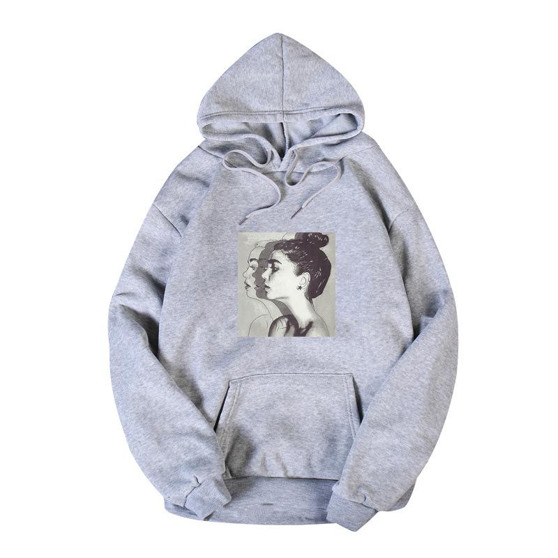 Женская осенняя бархатная толстовка с капюшоном, женские свободные толстовки с длинным рукавом для студентов