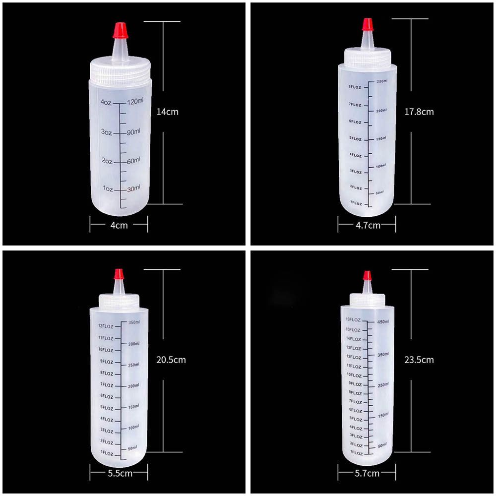 Градуированные бутылки для выдавливания, пластиковый контейнер для варенья, новая бутылка для выдавливания соуса
