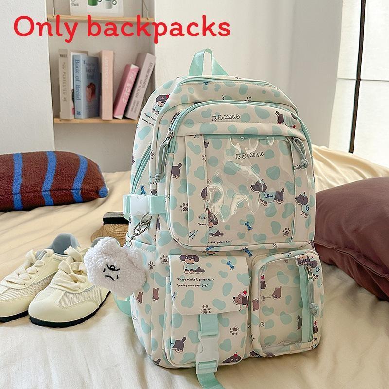 Простой рюкзак большой вместимости с дизайном с принтом таксы и букв на каждый день