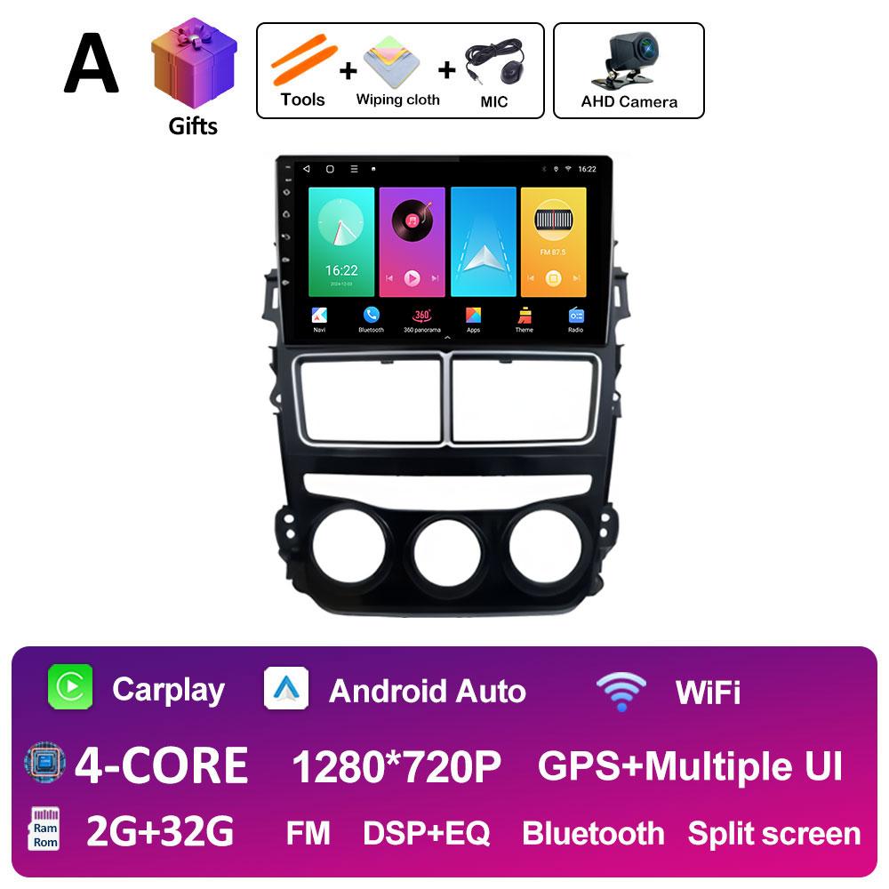 Беспроводной CarPlay Smart System для Toyota Vios Yaris 2018 2019 2020 Android Auto GPS Навигация QLED IPS Экран WIFI Авто Инструменты