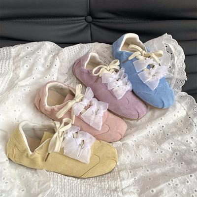 Мода Мода Милый бант Плоские Повседневные Туфли 2025 Весна Балетный Стиль Сказочные Модные Туфли