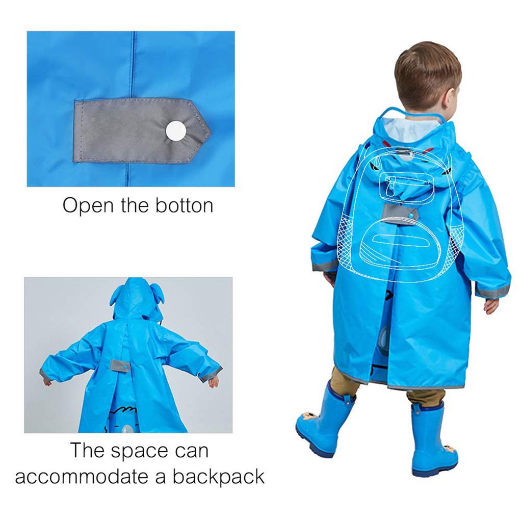 Дождевик для маленьких мальчиков и девочек, детский плащ с 3D мультфильмами, пончо