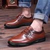 Business Leather Shoes Men Padded Non-slip Casual Soft Bottom Korean Version of The Shoes Men